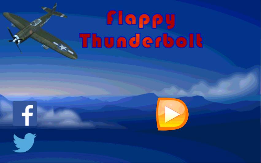 Flappy Thunderbolt Plane