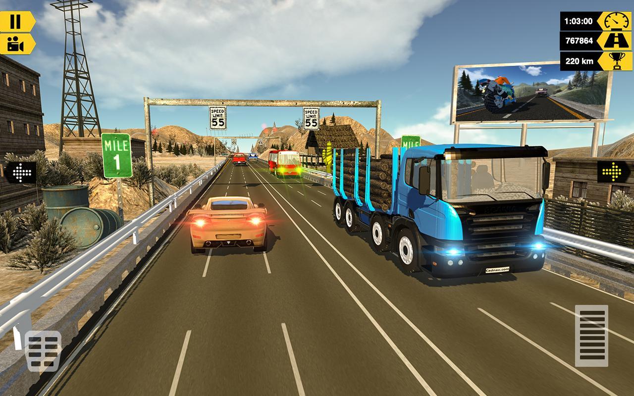 Highway Traffic Truck Racer Games