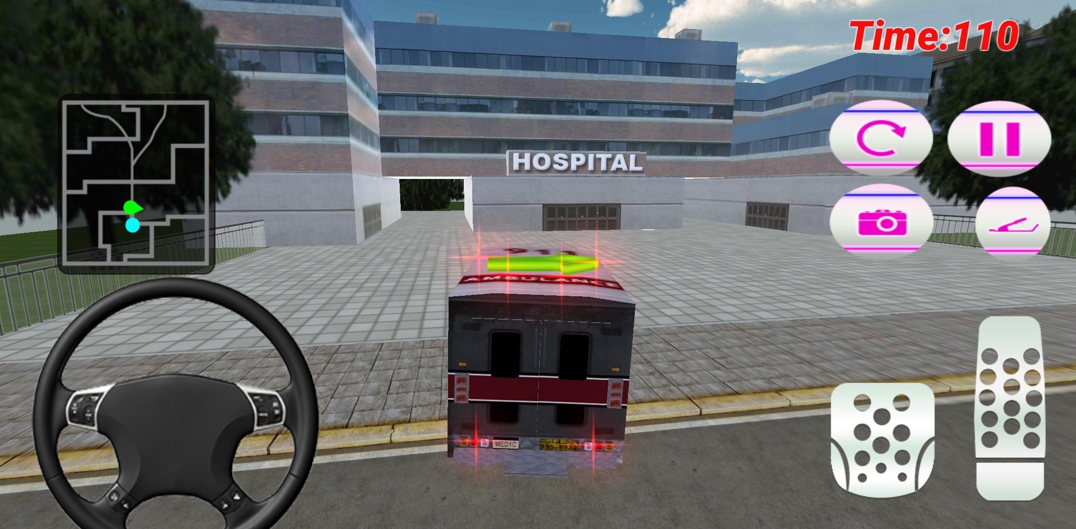 Pink Lady Ambulance Rescue 3D