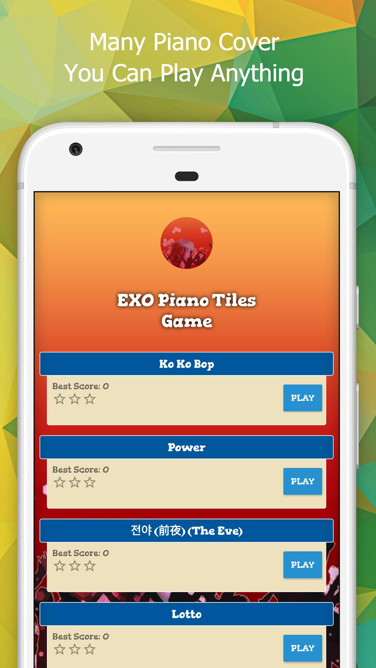 EXO Piano Tap Tiles Game