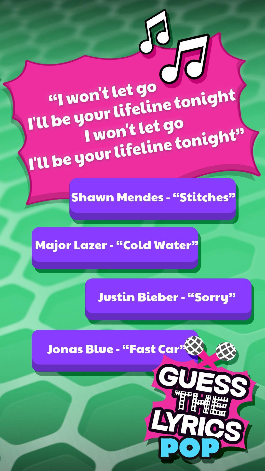 Guess The Lyrics POP Quiz