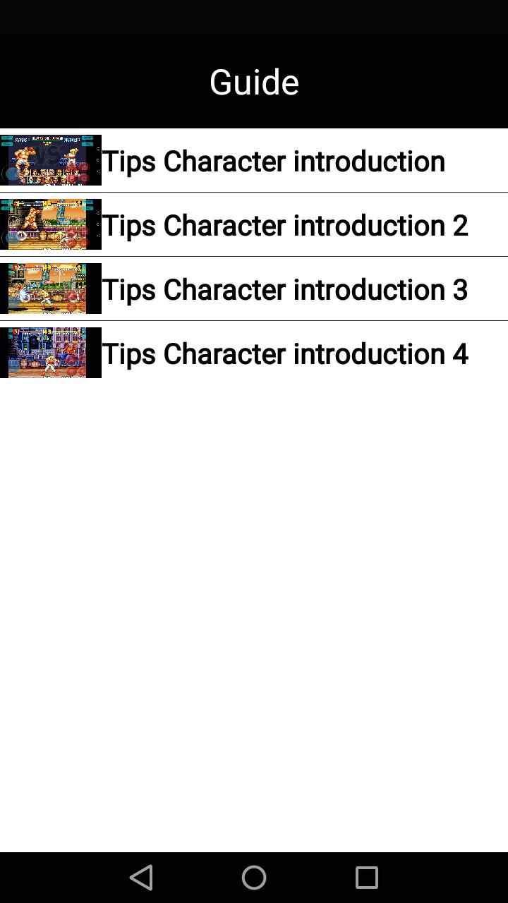 Guide for Fatal fury SPECIAL