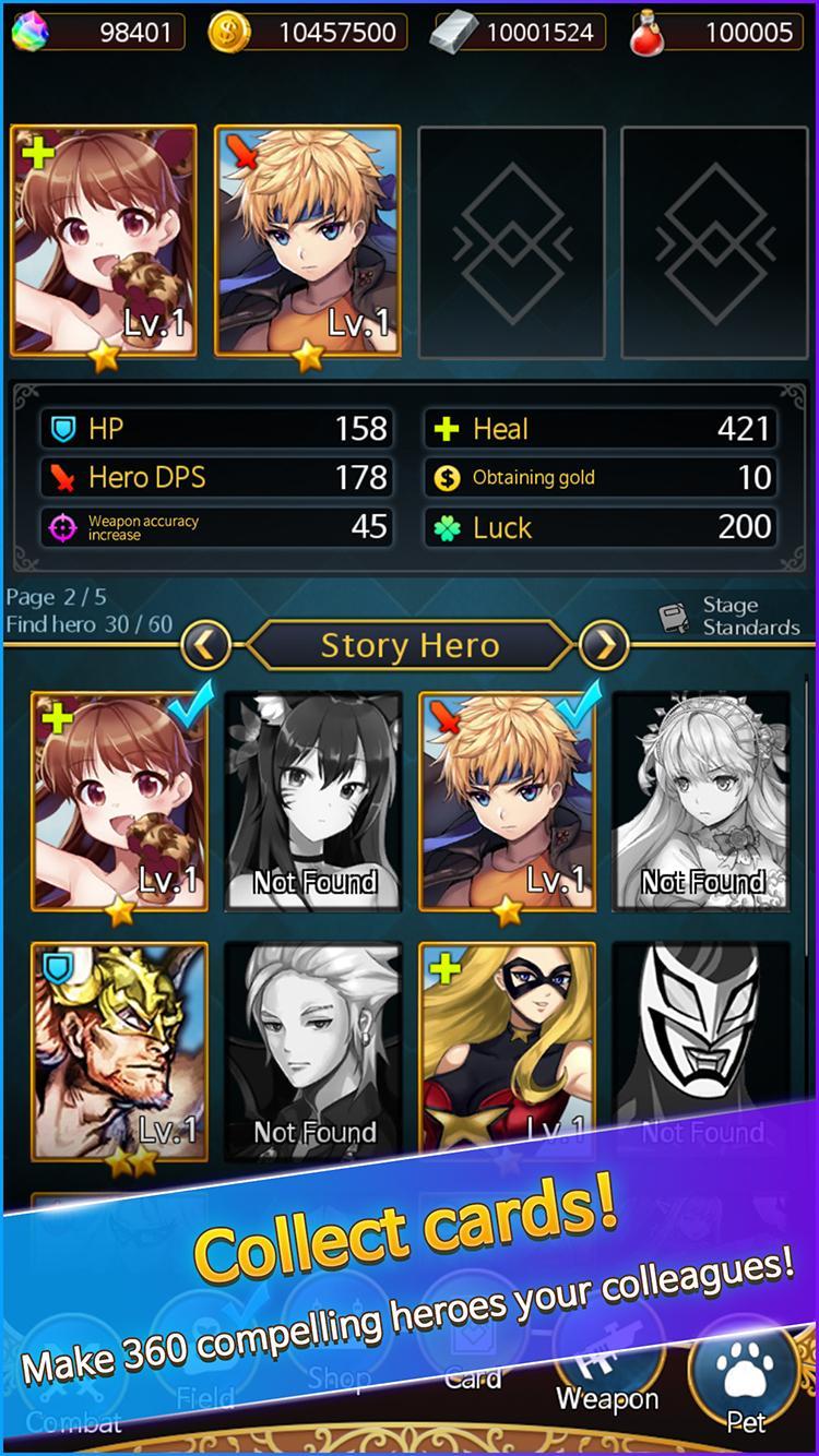 Raising Heroes (Clicker RPG)