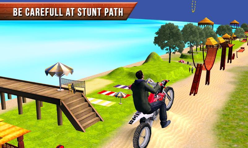 Beach Bike Crazy Stunt