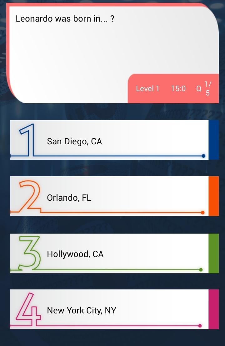 Leonardo DiCaprio Quiz