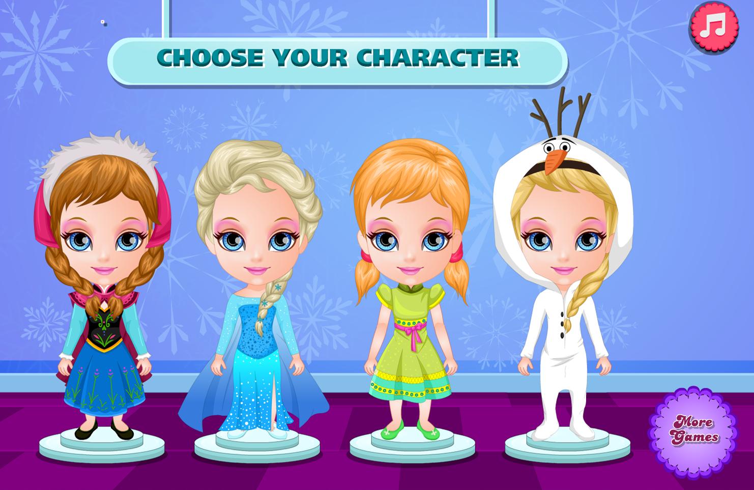 Baby Frozen Face Painting