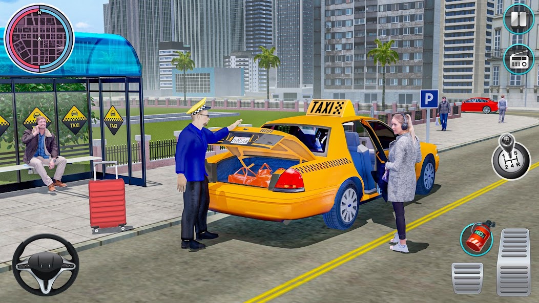 Taxi Traffic Car Racing Games