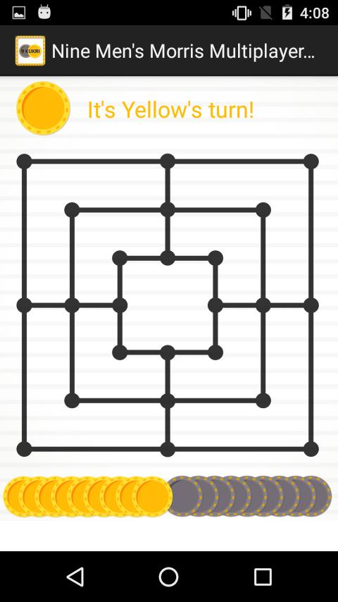 Nine Men's Morris Multiplayer Game -9 Kukri Puzzle