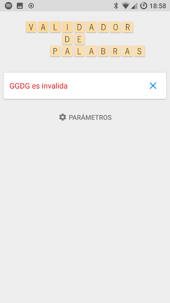 Validador de Palabras SCRABBLE