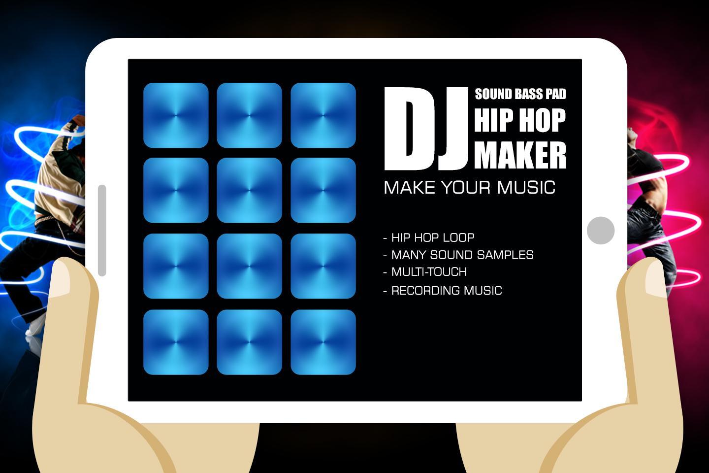 Dj hiphop maker sound bass pad