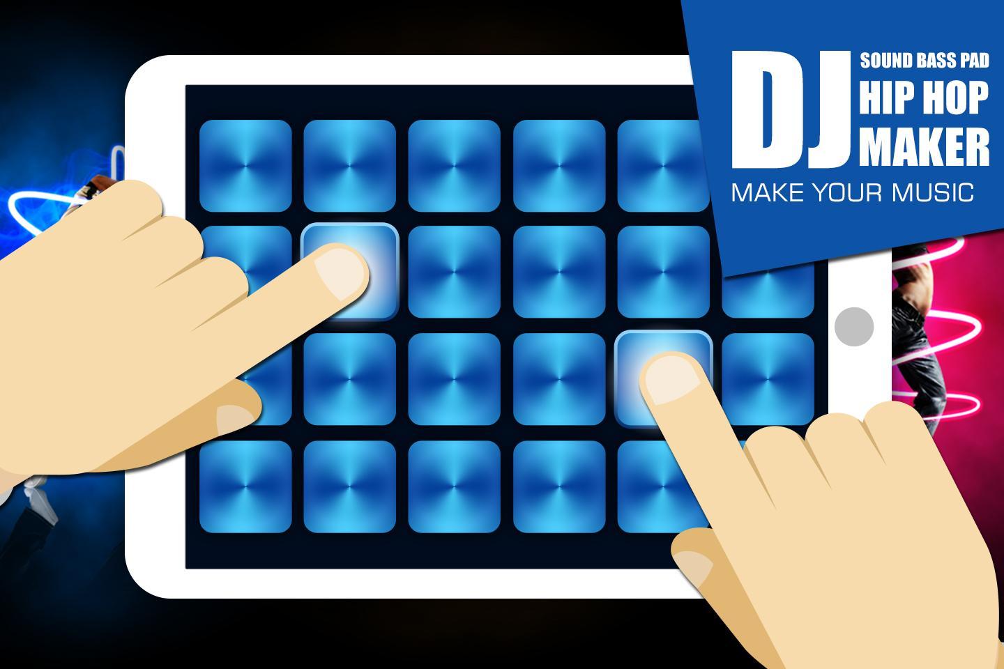 Dj hiphop maker sound bass pad