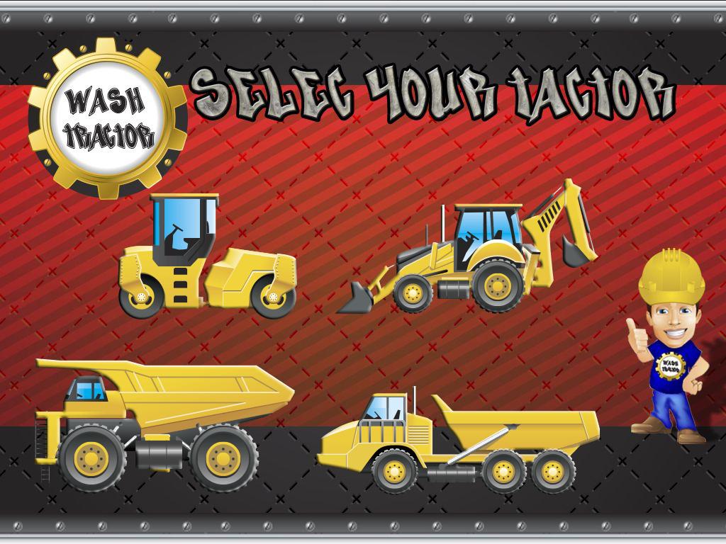 Tractors and Truck Wash Games