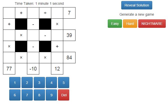 Equation Puzzle